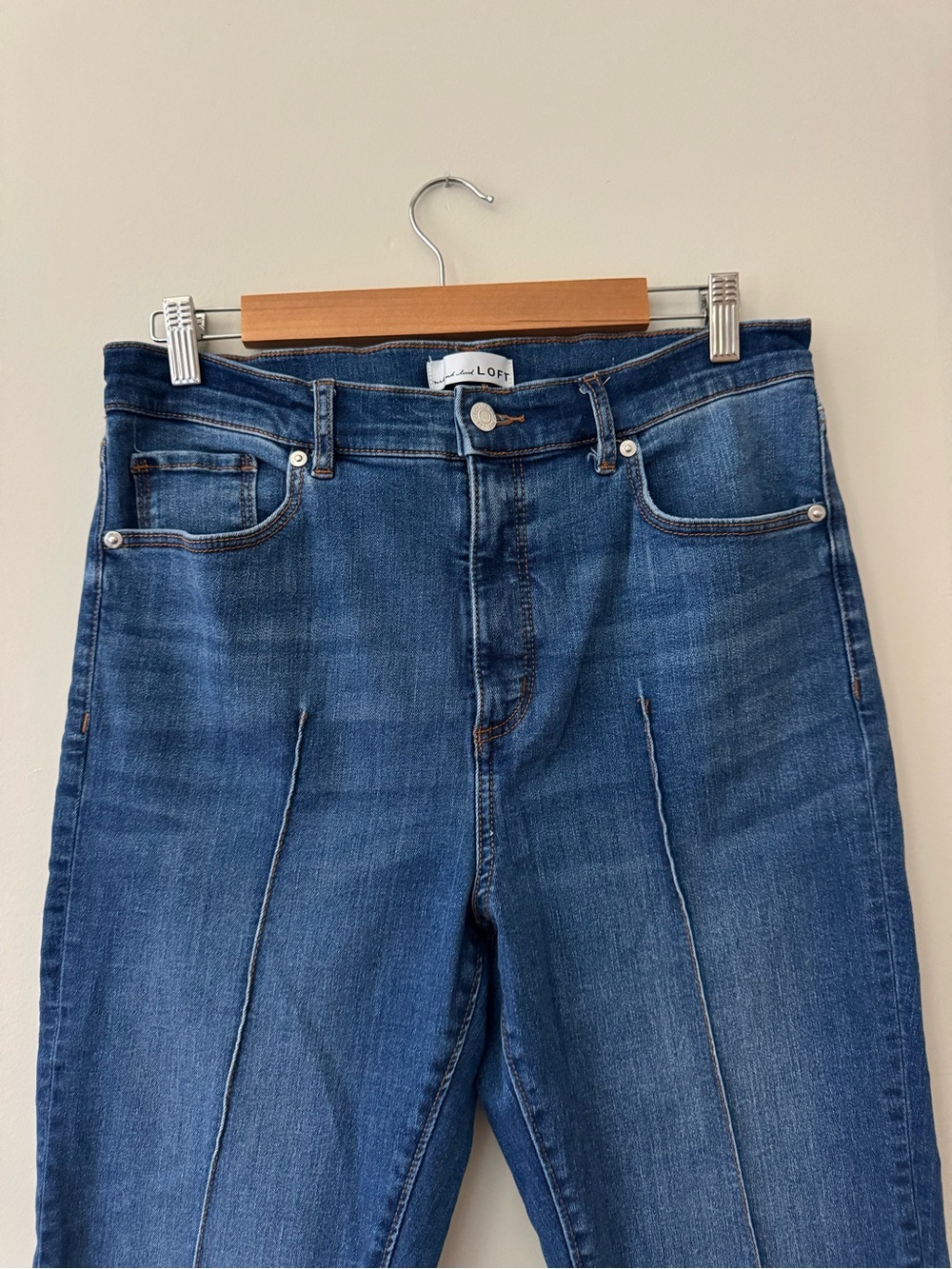 LOFT The Kick Crop Jeans 31/12 - Picture 3 of 13